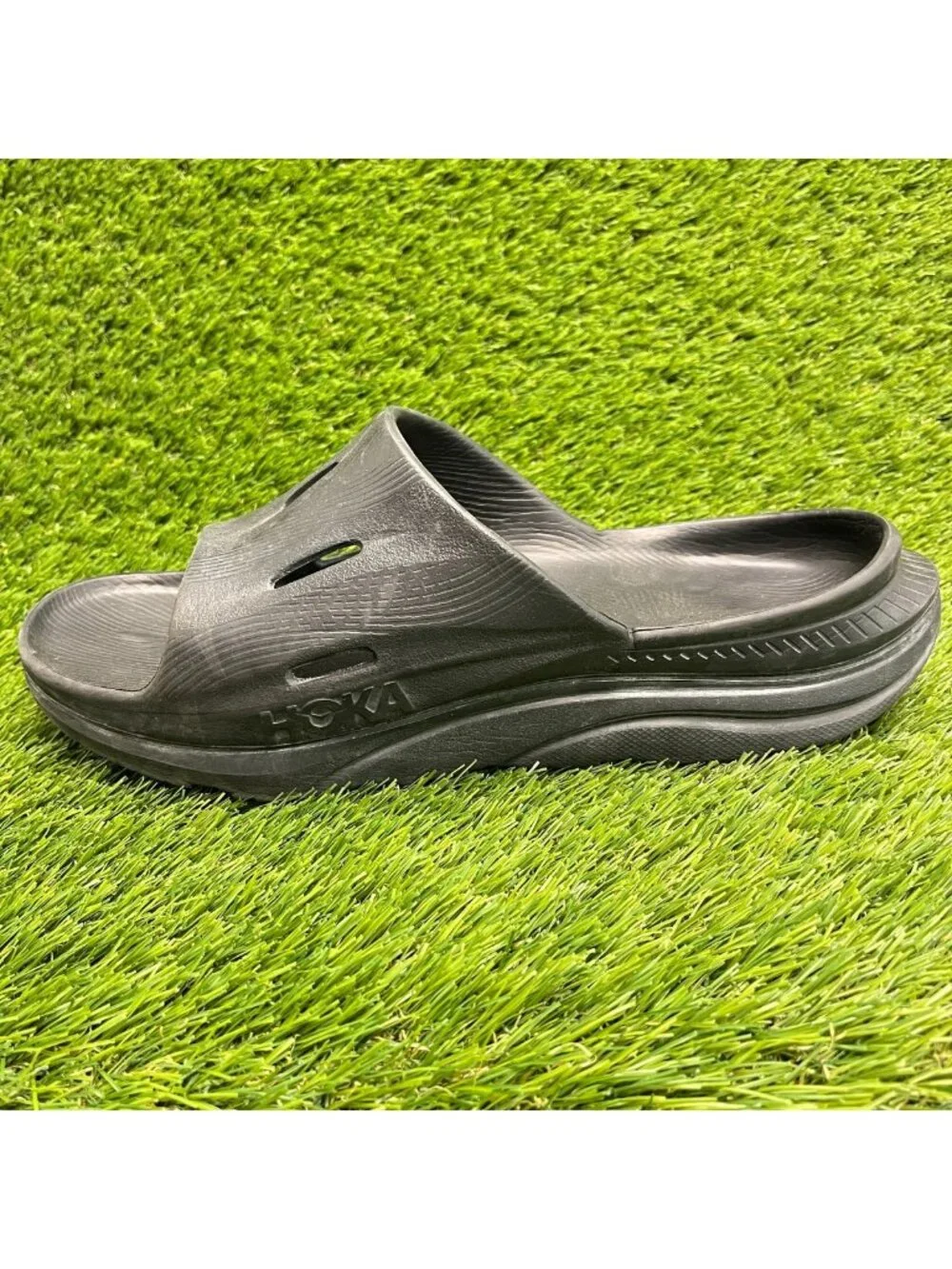 Hoka One One Ora Recovery Slide 3 Mens Size 10 Black Beach Outdoor Slide Sandals